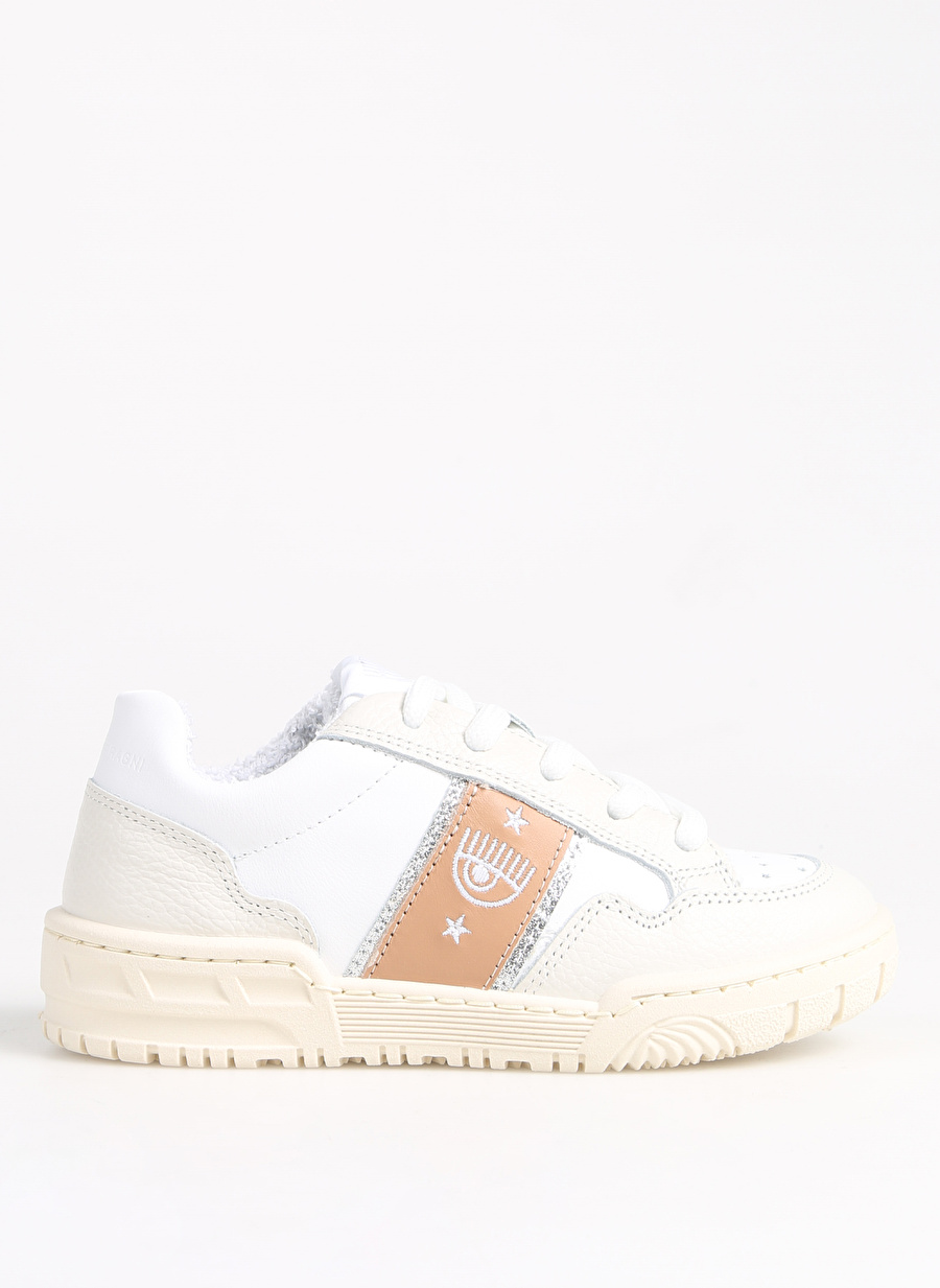 Chiara Ferragni Beyaz - Kahverengi Kadın Sneaker SNEAKERS CF1 WHITE/BROWN/OFF-WHITE