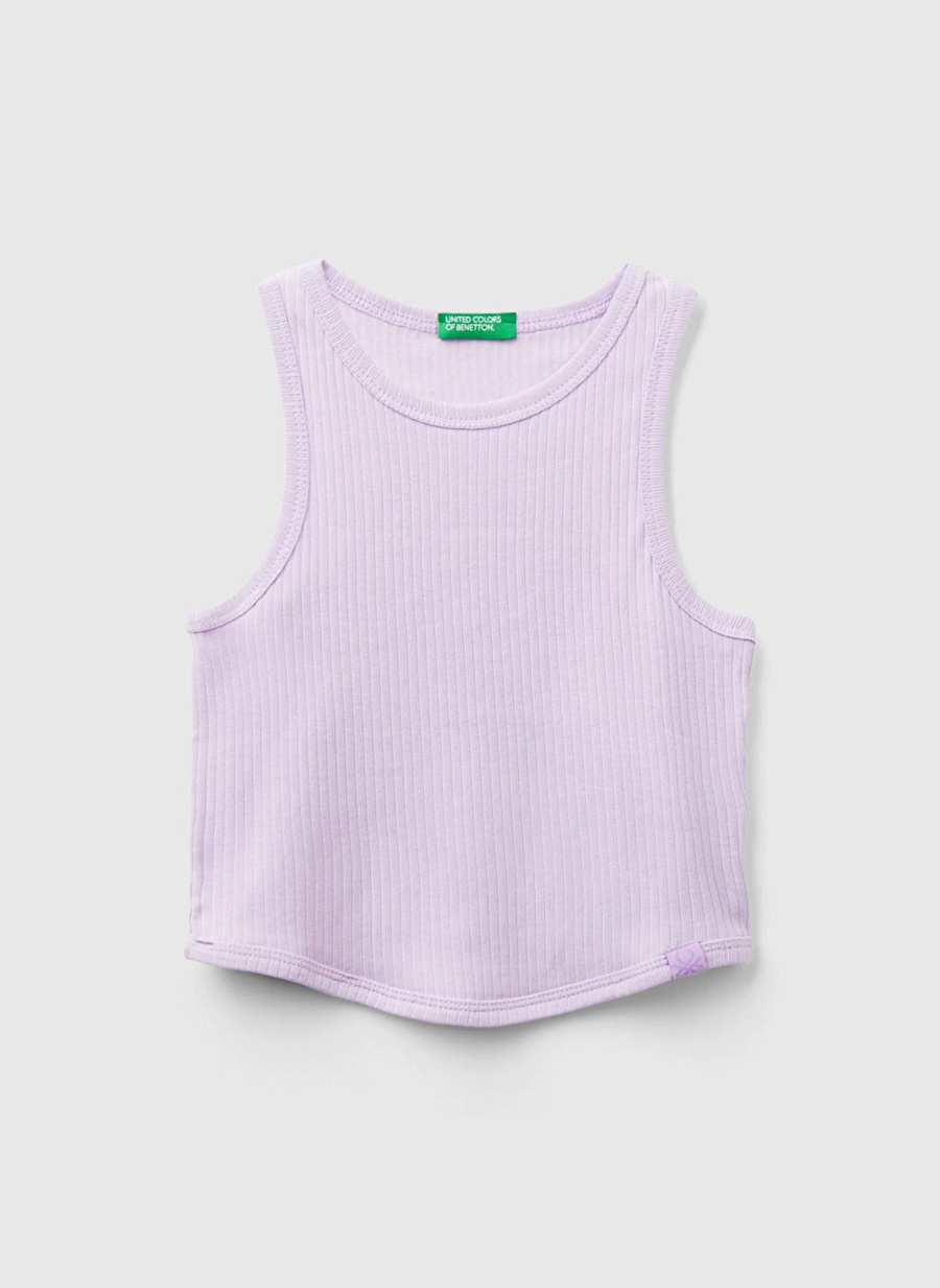 Benetton Lila Kız Çocuk Atlet 31H3CH01F