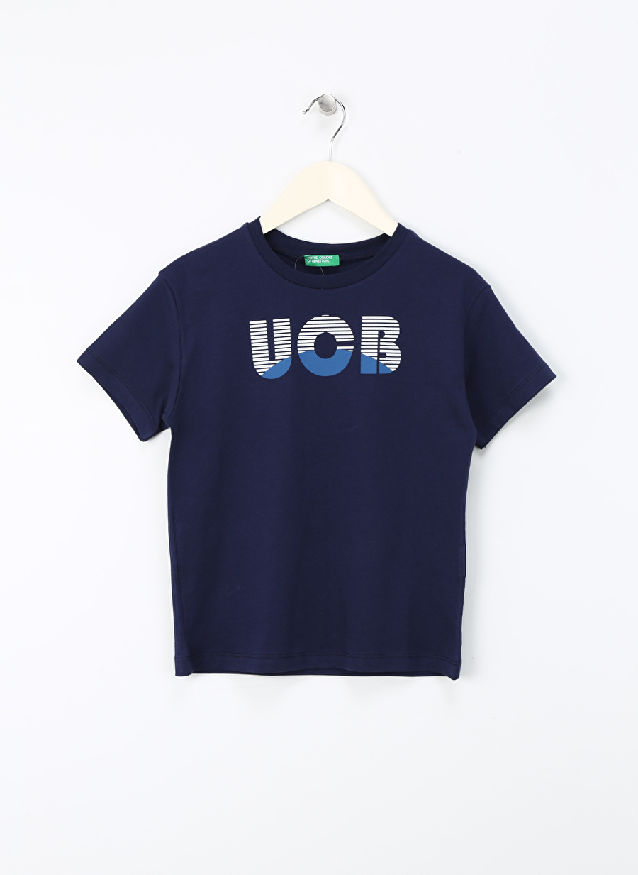 Benetton Lacivert Erkek Çocuk T-Shirt 3I1XC10IL