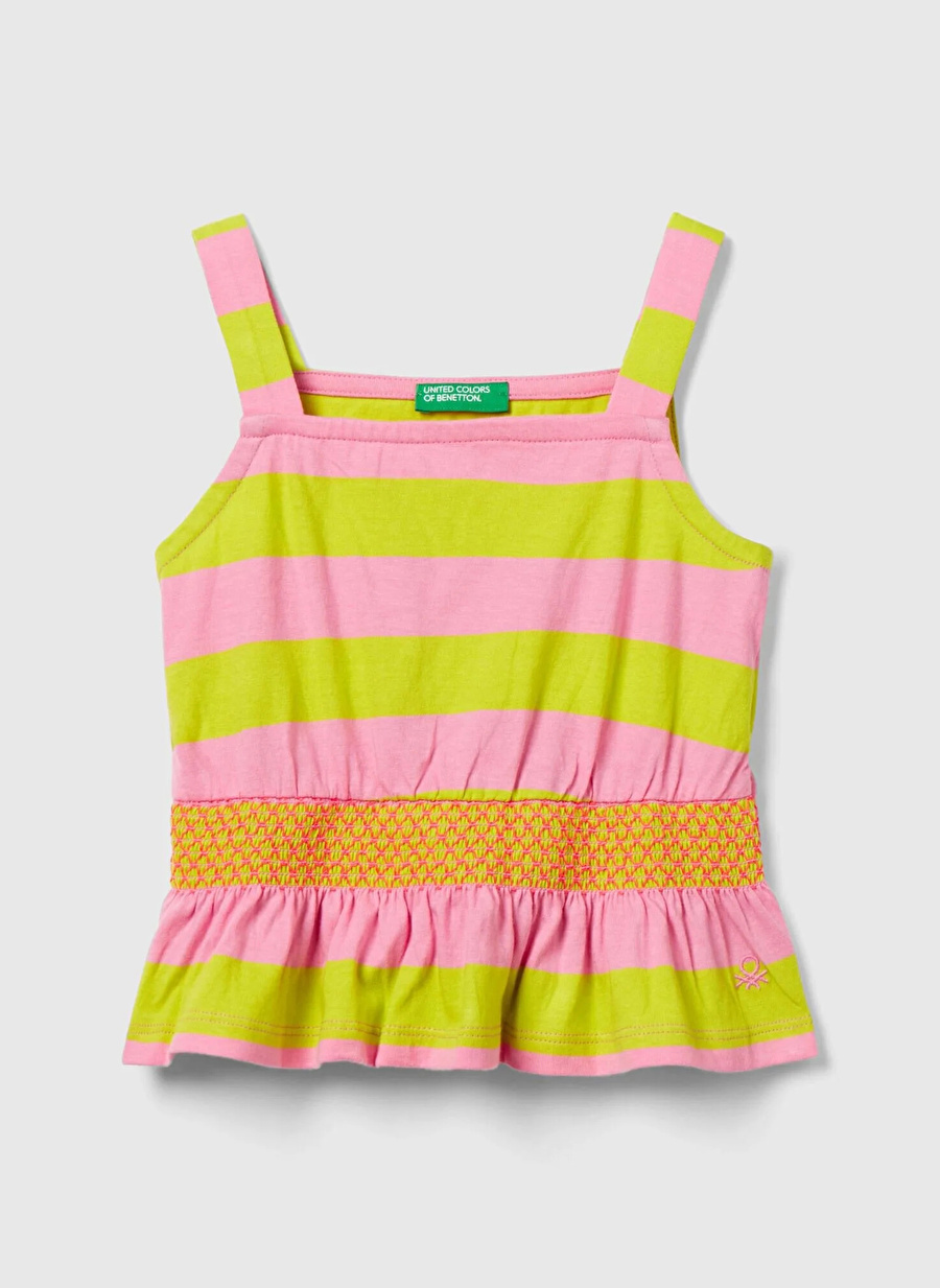 Benetton Pembe Kız Çocuk Bluz 3N9LGH00W