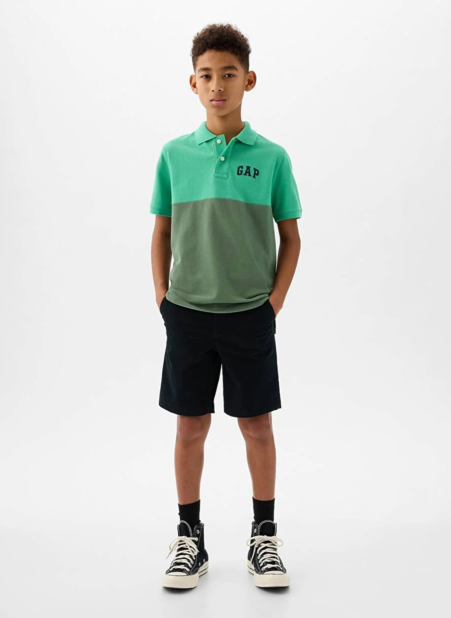 Gap Düz Yeşil Erkek Polo T-Shirt 885764