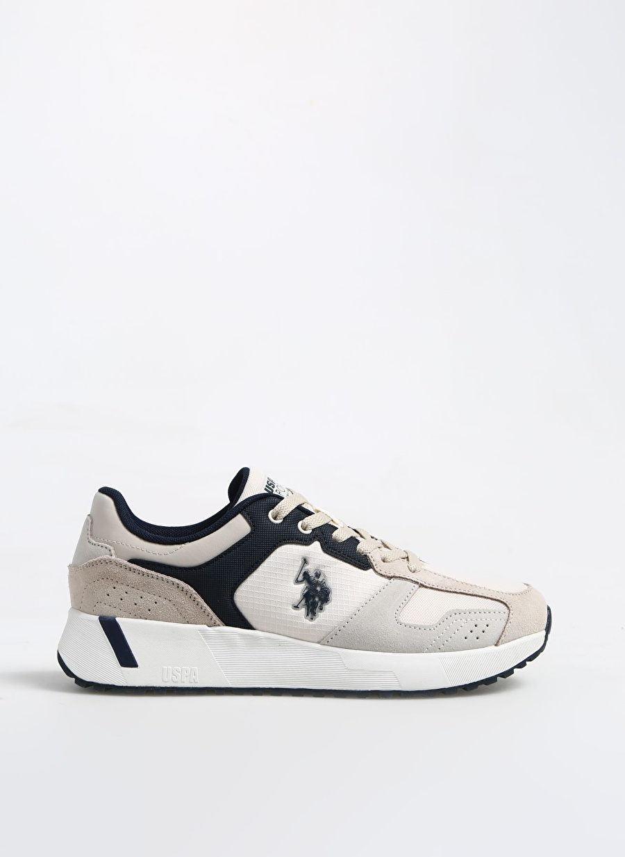 U.S. Polo Assn. Bej Erkek Süet + Deri Sneaker PETER SU 4FX