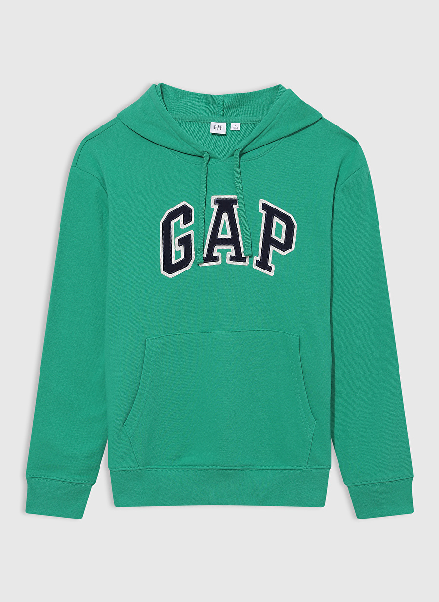 Gap Kapüşon Yaka Düz Yeşil Kadın Sweatshırt 870537