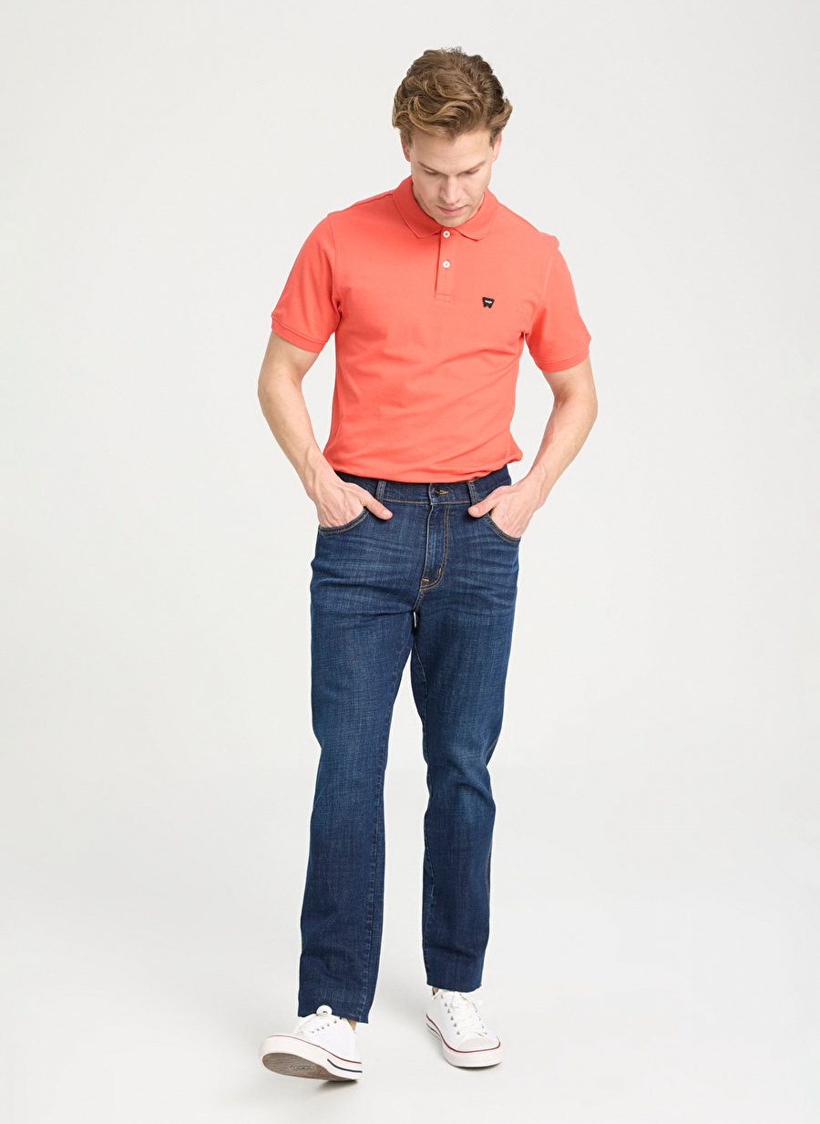 Wrangler Koyu Mavi Erkek Slim Fit Denim Pantolon W12S085W50 Texas Slim Jean Pantolon _1