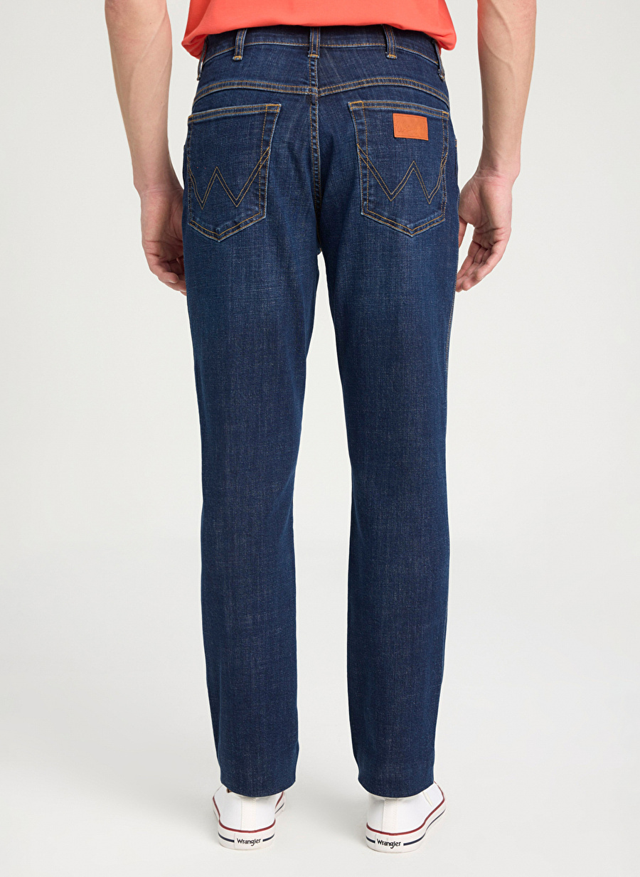 Wrangler Koyu Mavi Erkek Slim Fit Denim Pantolon W12S085W50 Texas Slim Jean Pantolon _3