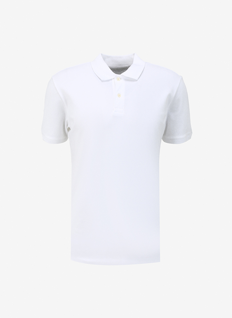 Gap Düz Beyaz Erkek Polo T-Shirt 550531