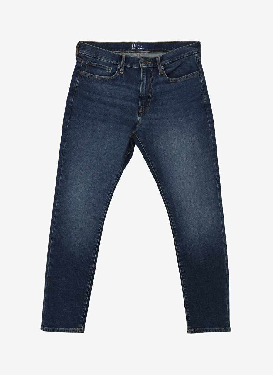 Gap Normal Bel Slim Tapered Paça Dar Koyu Mavi Erkek Pantolon 543888