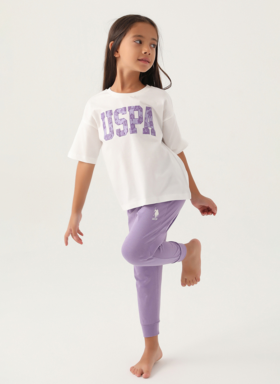 U.S. Polo Assn. Kırmızı Kız Çocuk Pijama Takımı US1831