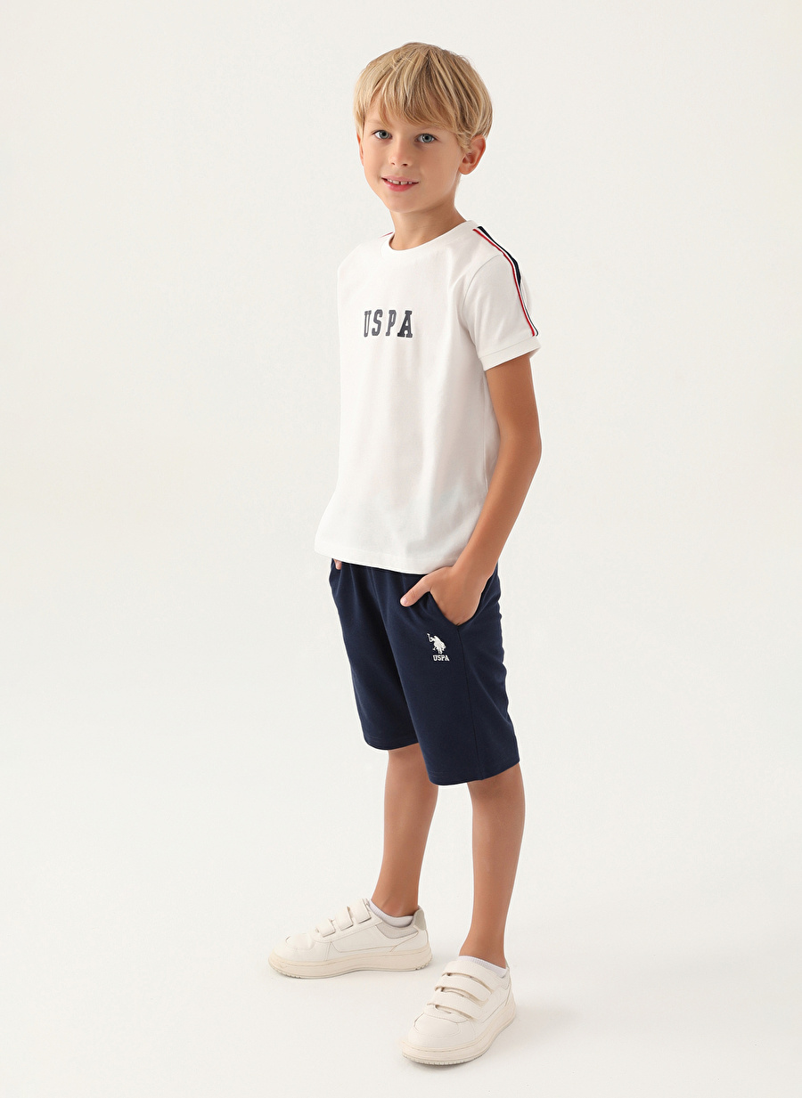 U.S. Polo Assn. Krem Kız Çocuk Pijama Takımı US1846