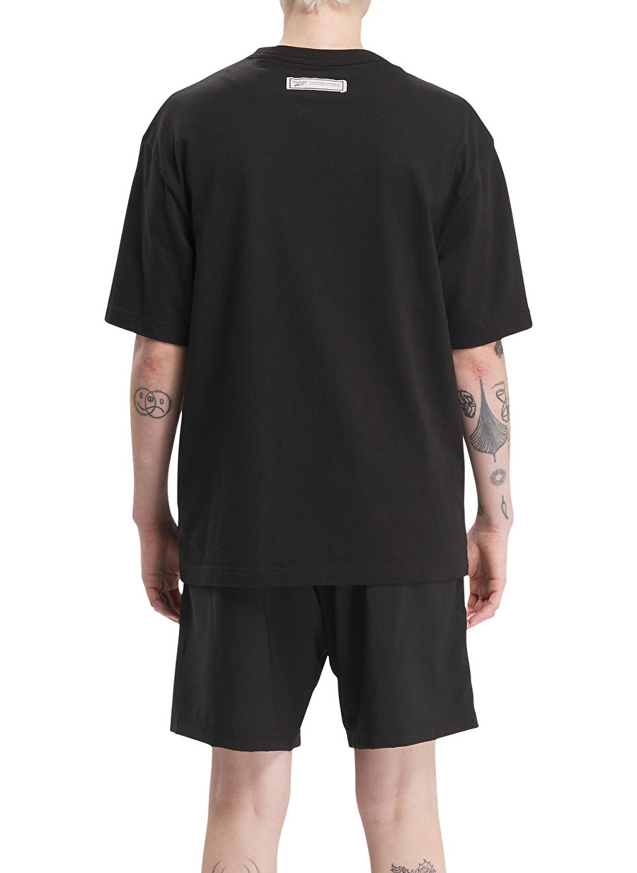 Reebok 100075848 CL UNIFORM BL TEE Siyah Erkek Yuvarlak Yaka Normal Kalıp T-Shirt