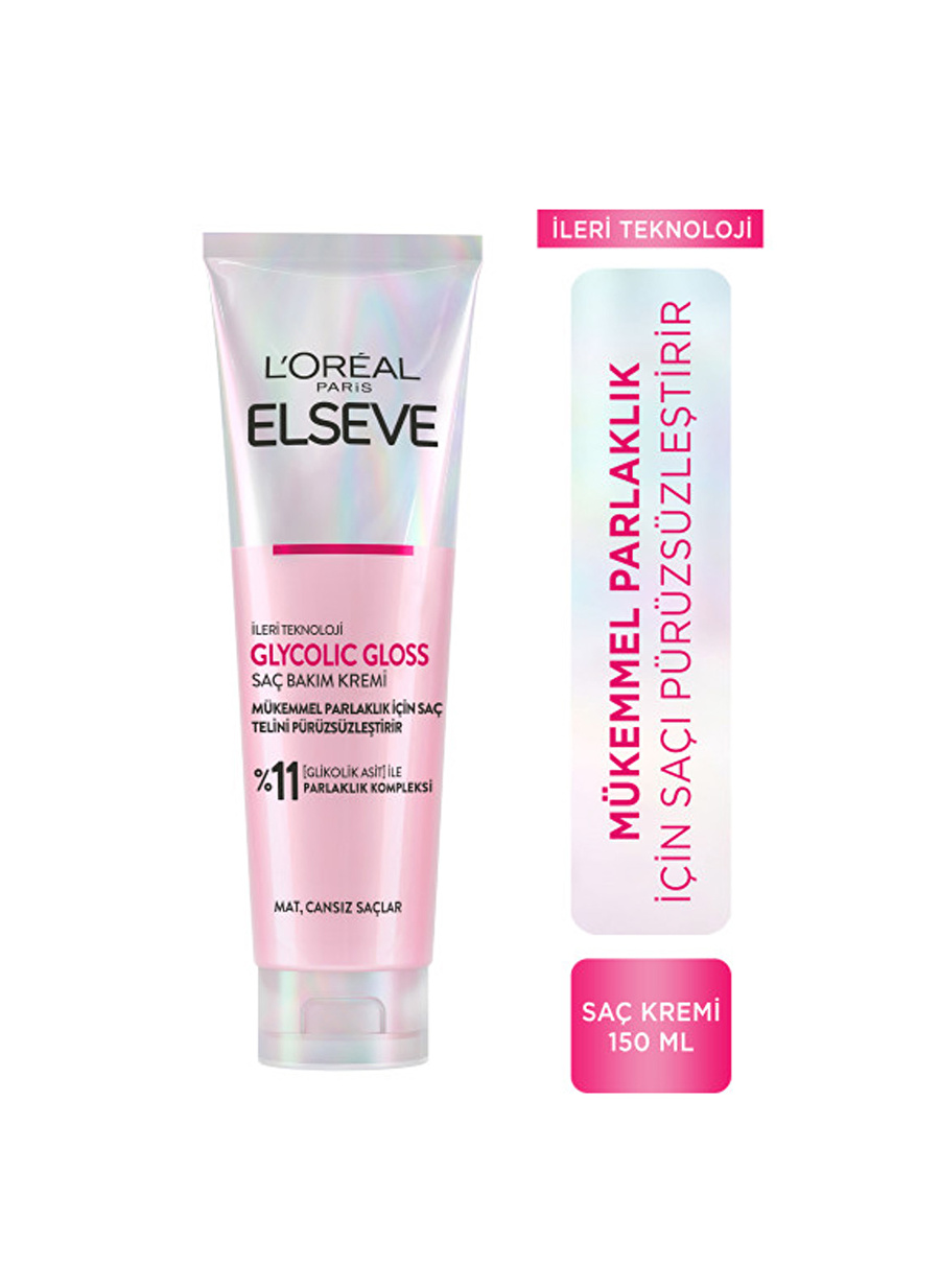 Loreal Paris Elseve Glycolic Gloss Kadın Saç Kremi 150ML