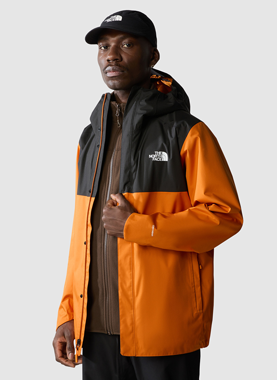 The North Face Siyah Erkek Kapüşon Yaka Yağmurluk NF0A3YFMRMI1_M QUEST ZIP-IN JACKET