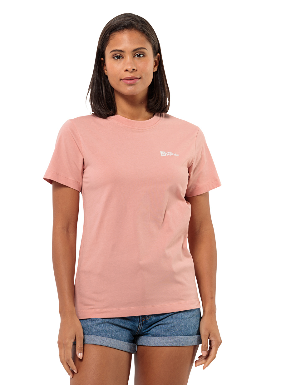 Jack Wolfskin Pembe Kadın Bisiklet Yaka T-Shirt 1808352_2919_ESSENTIAL T W