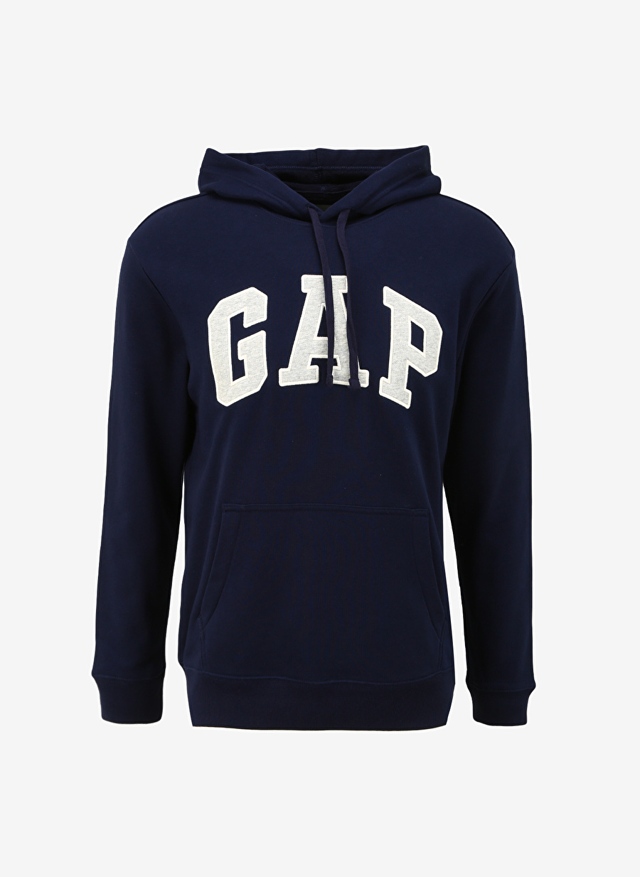 Gap Kapüşon Yaka Düz Lacivert Erkek Sweatshırt 868453