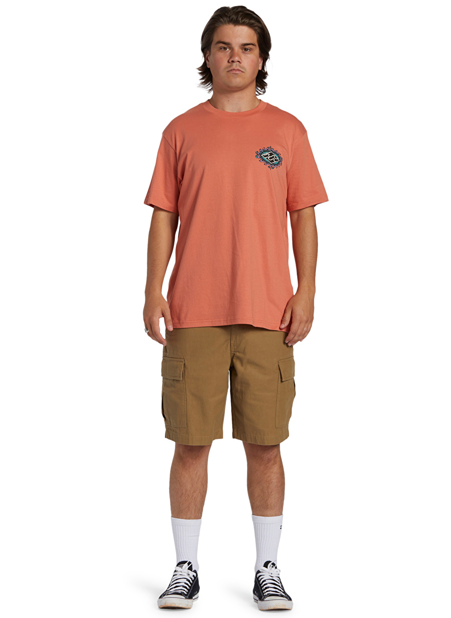 Billabong Somon Erkek Bisiklet Yaka Regular Fit Desenli T-Shirt ABYZT02255_CRAYON WAVE  TEES