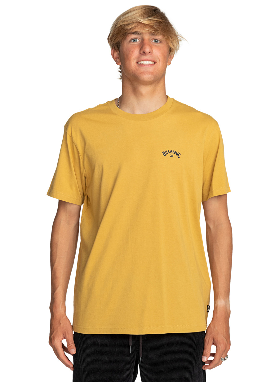 Billabong Sarı Erkek Bisiklet Yaka Regular Fit T-Shirt C1SS65BIP2_ARCH WAVE  TEES