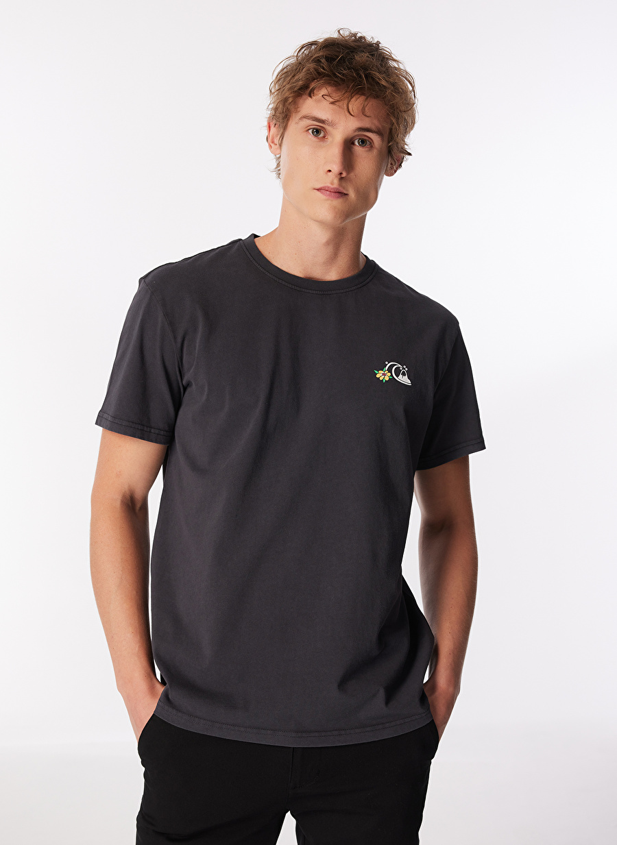 Quiksilver Siyah Erkek T-Shirt AQYZT09554_SPACEMAN MLW