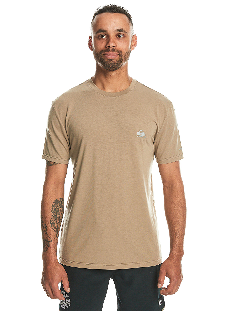 Quiksilver Kahve Erkek O Yaka  Standart Fit Baskılı T-Shirt EQYKT04311_COASTAL RUN SS