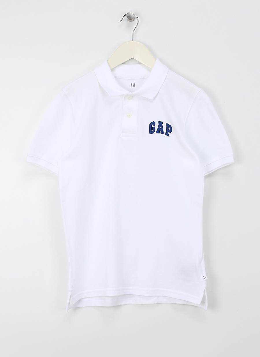 Gap Düz Beyaz Erkek Polo T-Shirt 843607001