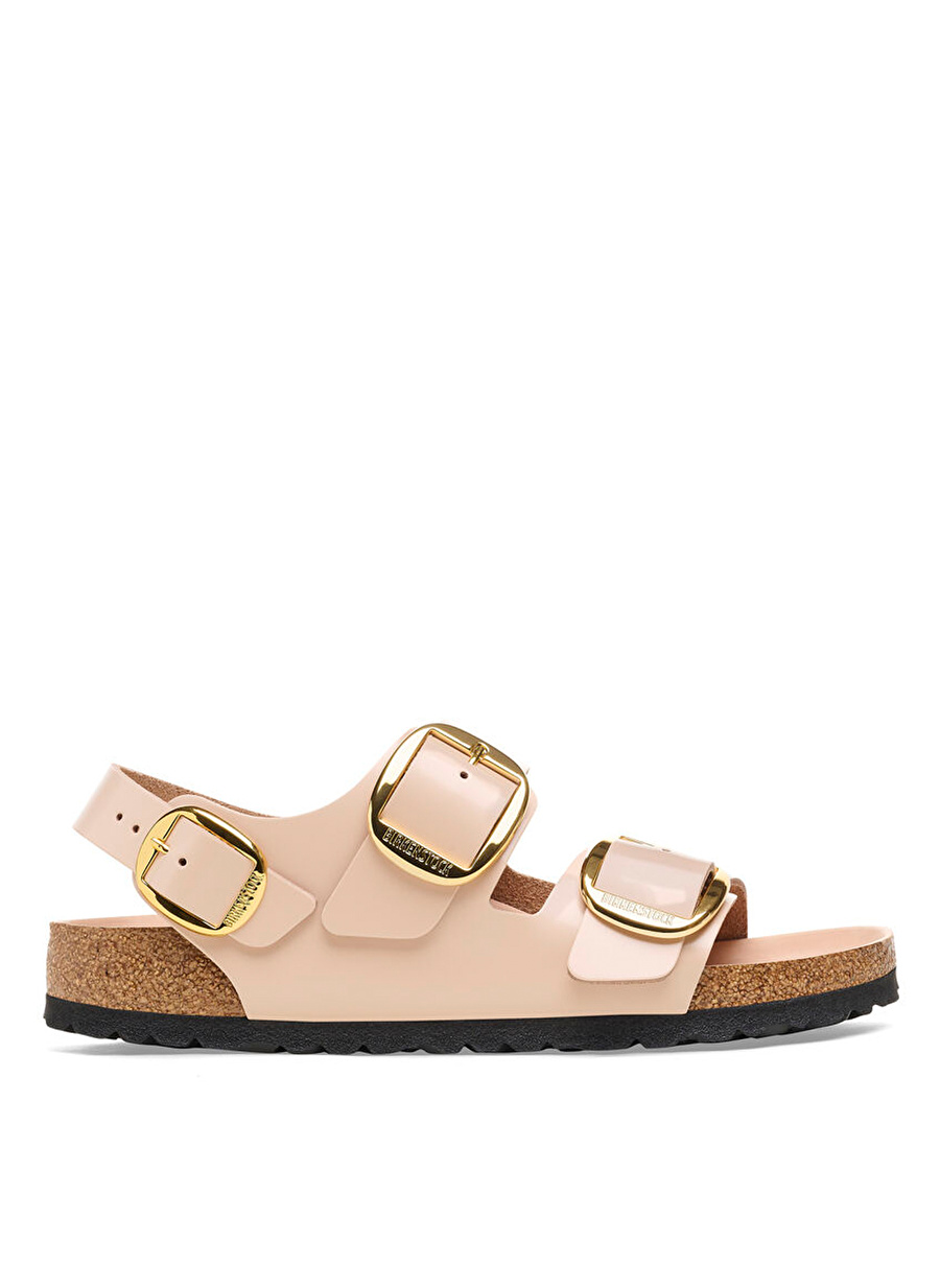 Birkenstock MILANO BIG BUCKLE NL HIGH SHINE Pudra Kadın Deri Sandalet