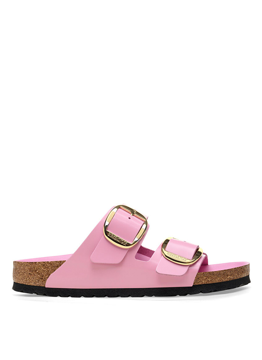 Birkenstock ARIZONA BIG BUCKLE NL HIGH SHINE Pembe Kadın Deri Terlik