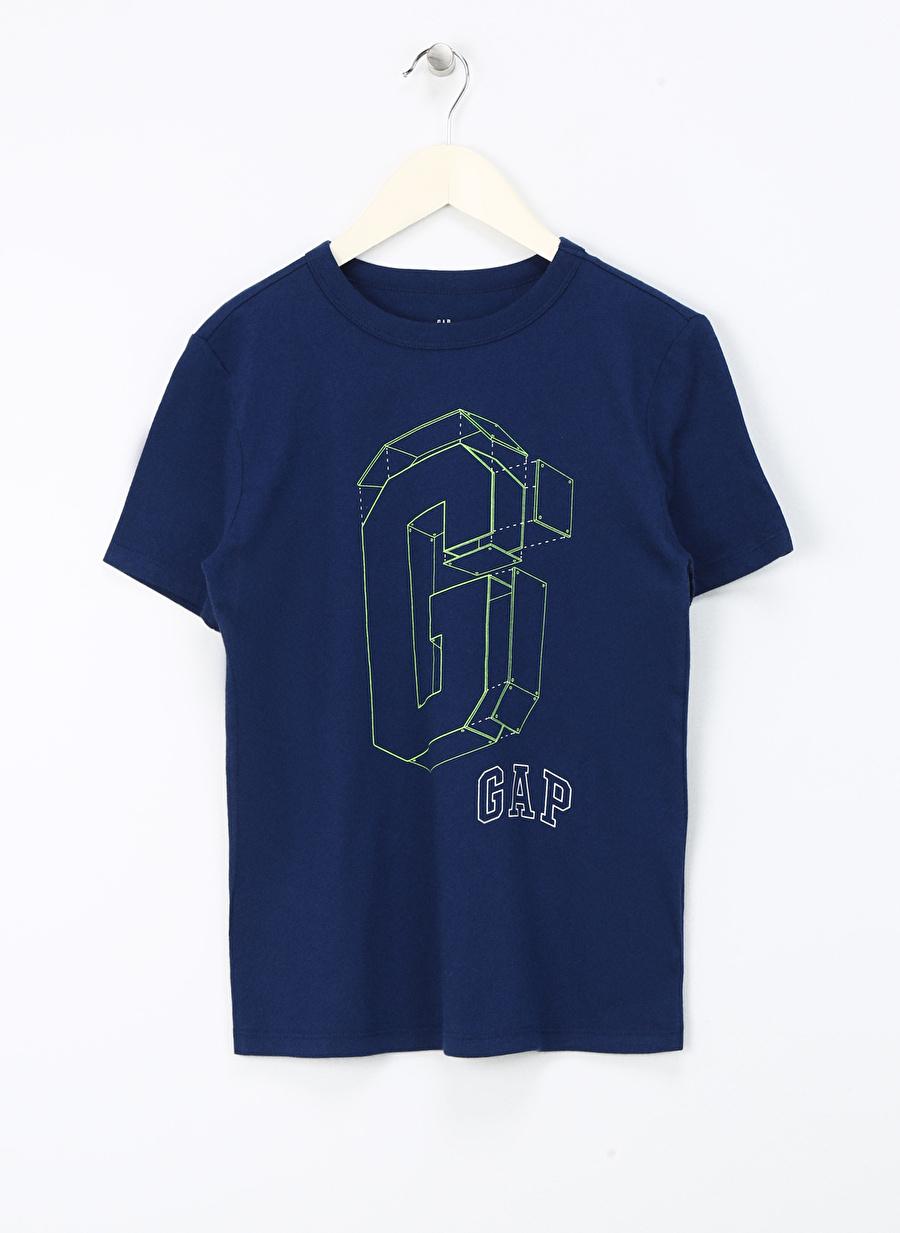 Gap Baskılı Lacivert Erkek T-Shirt 876904000