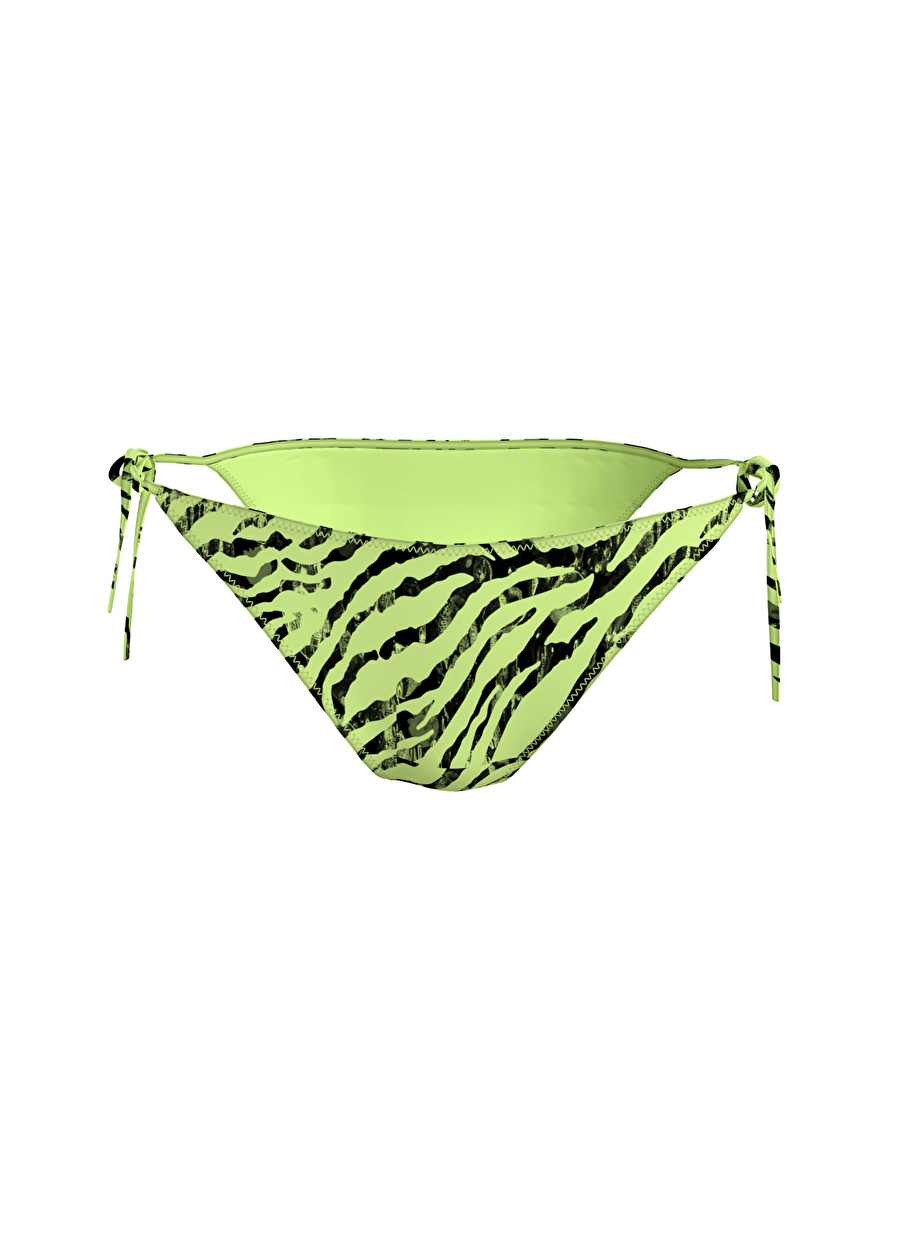 Calvin Klein Yeşil - Siyah Kadın Bikini Alt STRING SIDE TIE-PRINT KW0KW023360IC