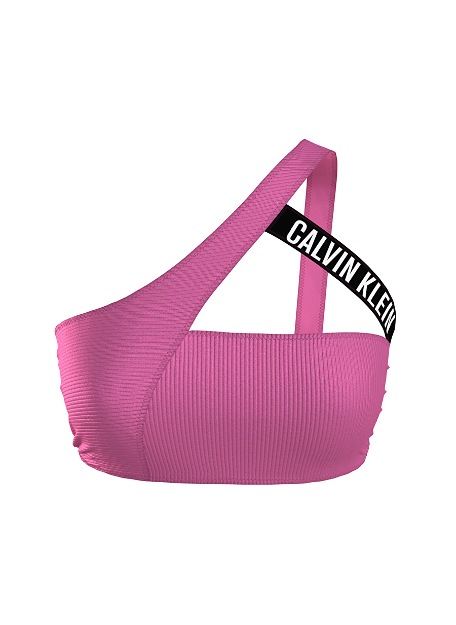 Calvin Klein Pembe Kadın Bikini Üst ONE SHOULDER BRALETTE-RP KW0KW02388