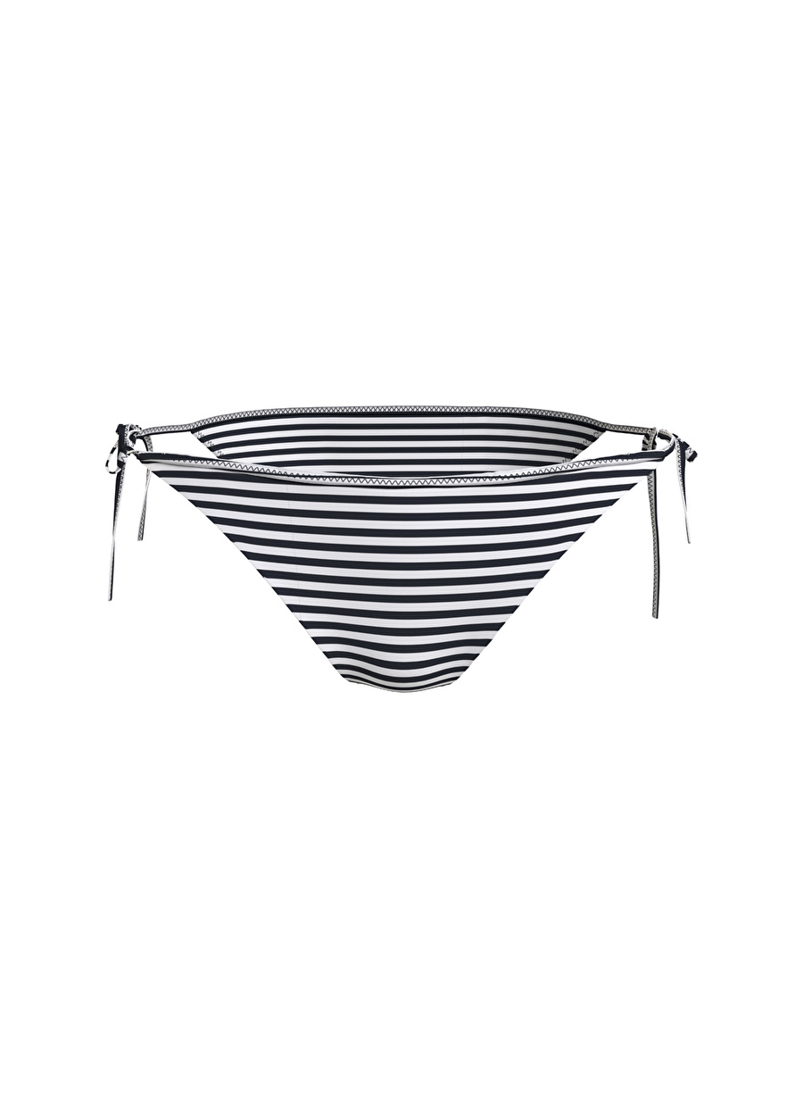 Tommy Hilfiger Lacivert - Beyaz Kadın Bikini Alt CHEEKY STRING SIDE T, 0YI UW0UW0508