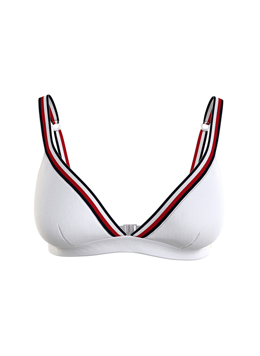 Tommy Hilfiger Beyaz Kadın Bikini Üst TRIANGLE RP, YCF UW0UW05290YCF