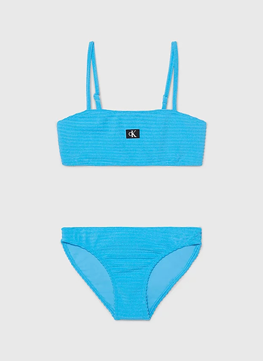 Calvin Klein Mavi Kız Çocuk Bikini Takım KY0KY00083CGY