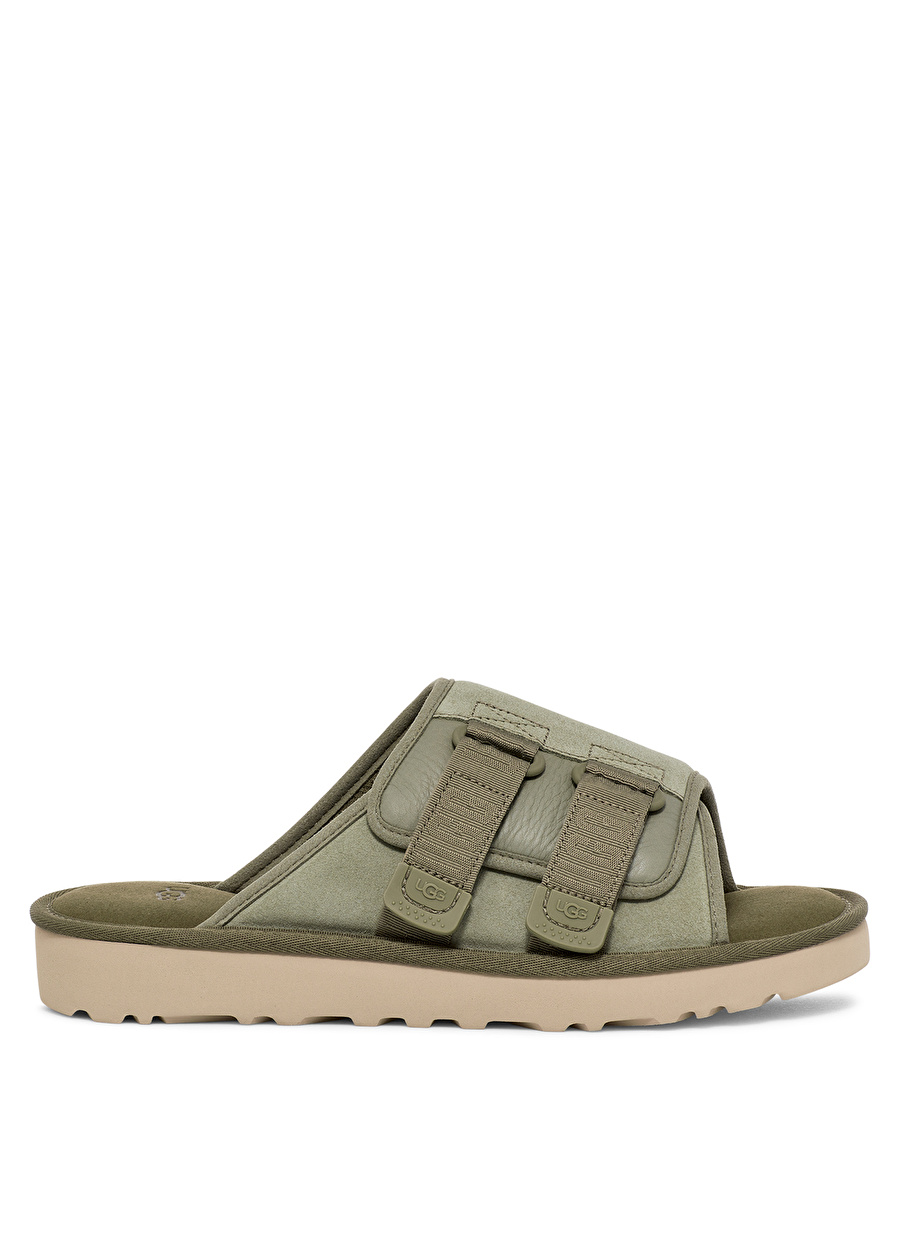 Ugg Haki Erkek Süet + Deri Terlik M GOLDENCOAST STRAP SLIDE