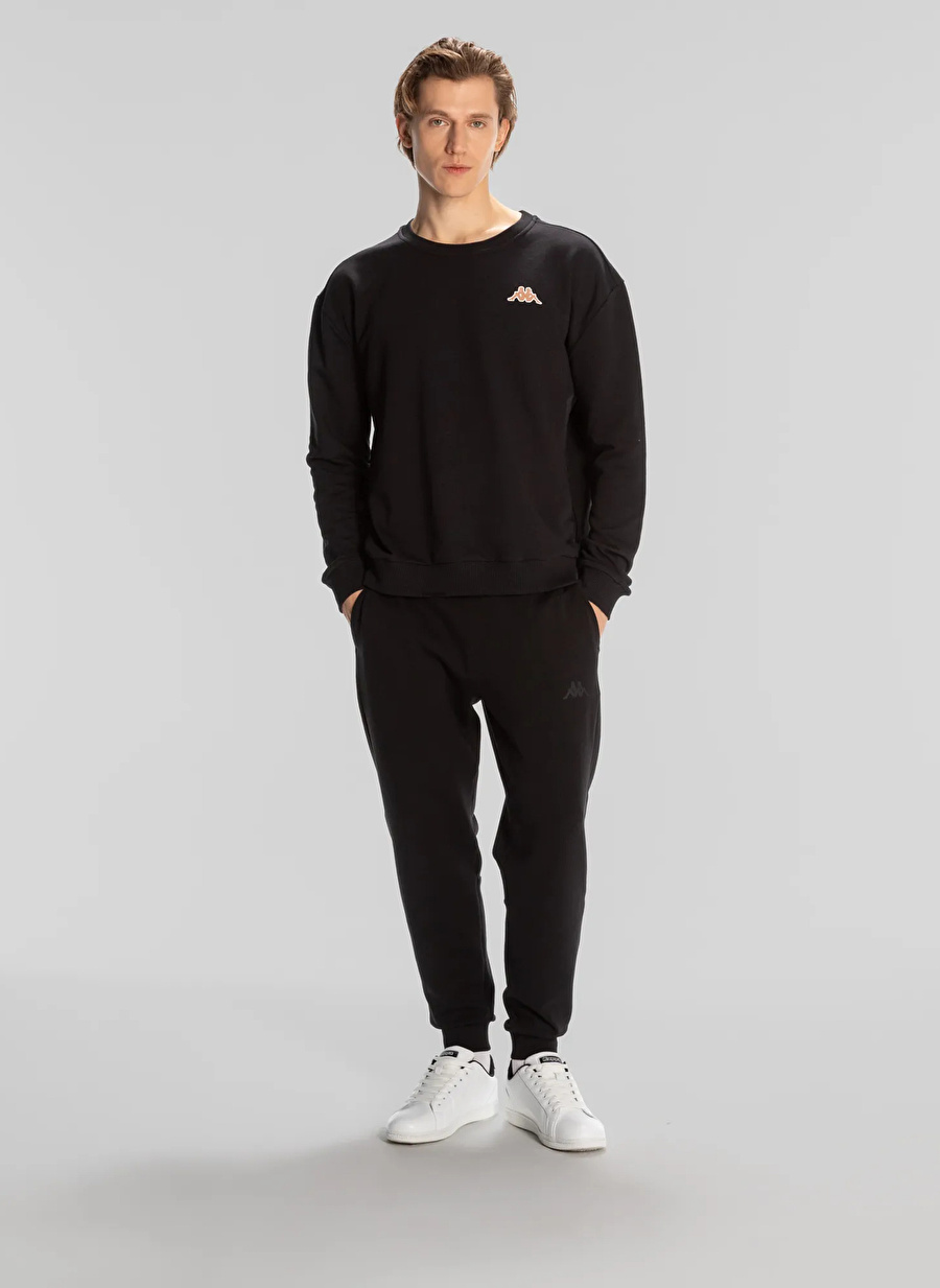 Kappa Siyah Erkek Normal Kalıp Sweatshirt 331V1EW005 KAPPA SPORT FLOYD SWEATS