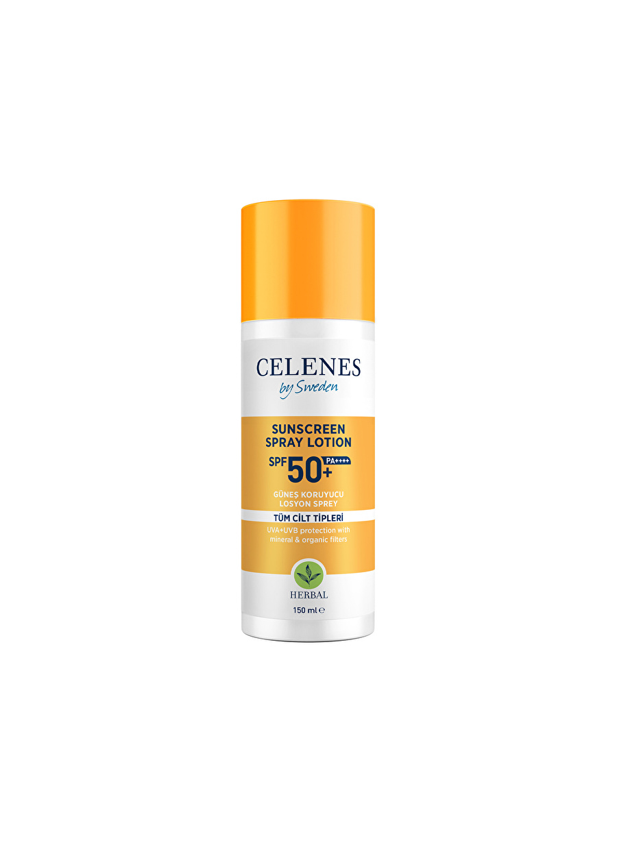 Celenes 150 ml Herbal Gunes Koruyucu Losyon Sprey 50 SPF