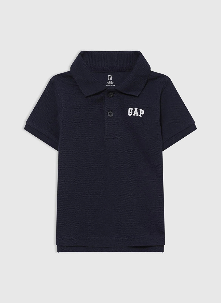 Gap Düz Koyu Lacivert Erkek Polo T-Shirt 857486002