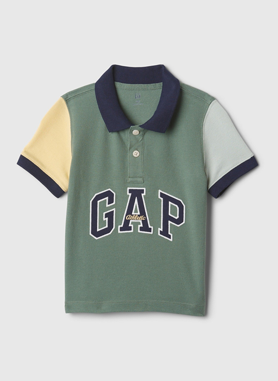 Gap Baskılı Koyu Yeşil Erkek Polo T-Shirt 888314000