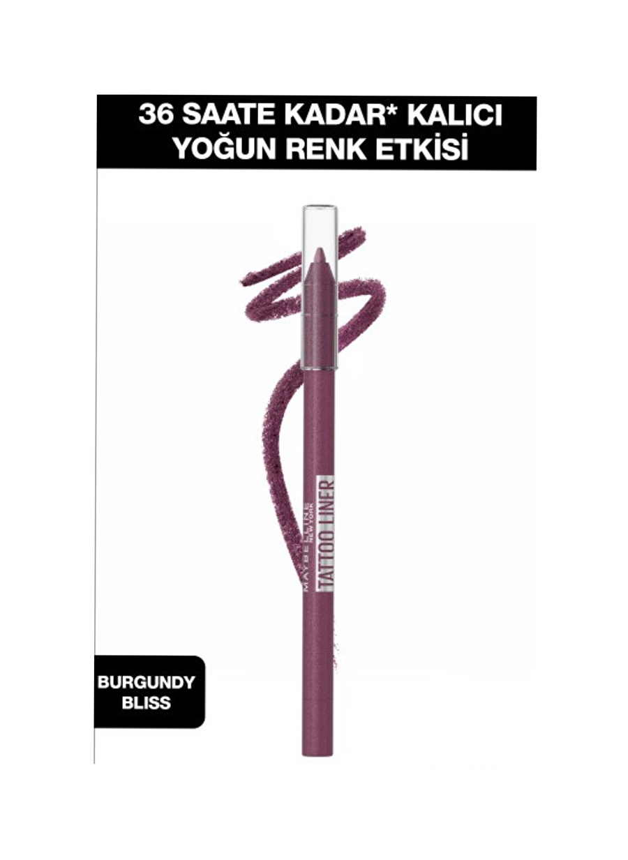 Maybelline New York Tattoo Liner Jel Göz Kalemi - Burgundy Bliss