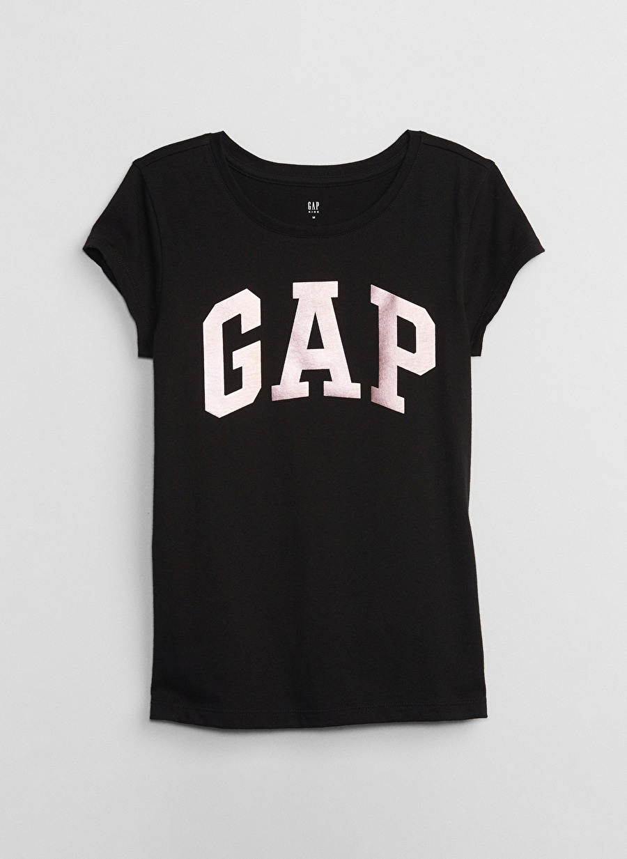 Gap Baskılı Siyah Kız Çocuk T-Shirt 460525000