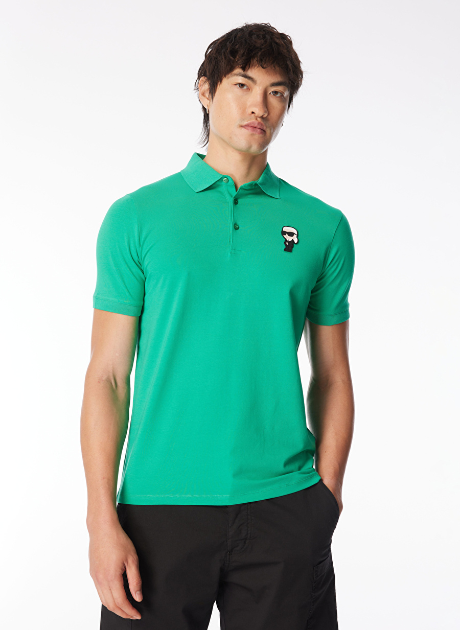 KARL LAGERFELD Yeşil Erkek Polo T-Shirt 745022542221