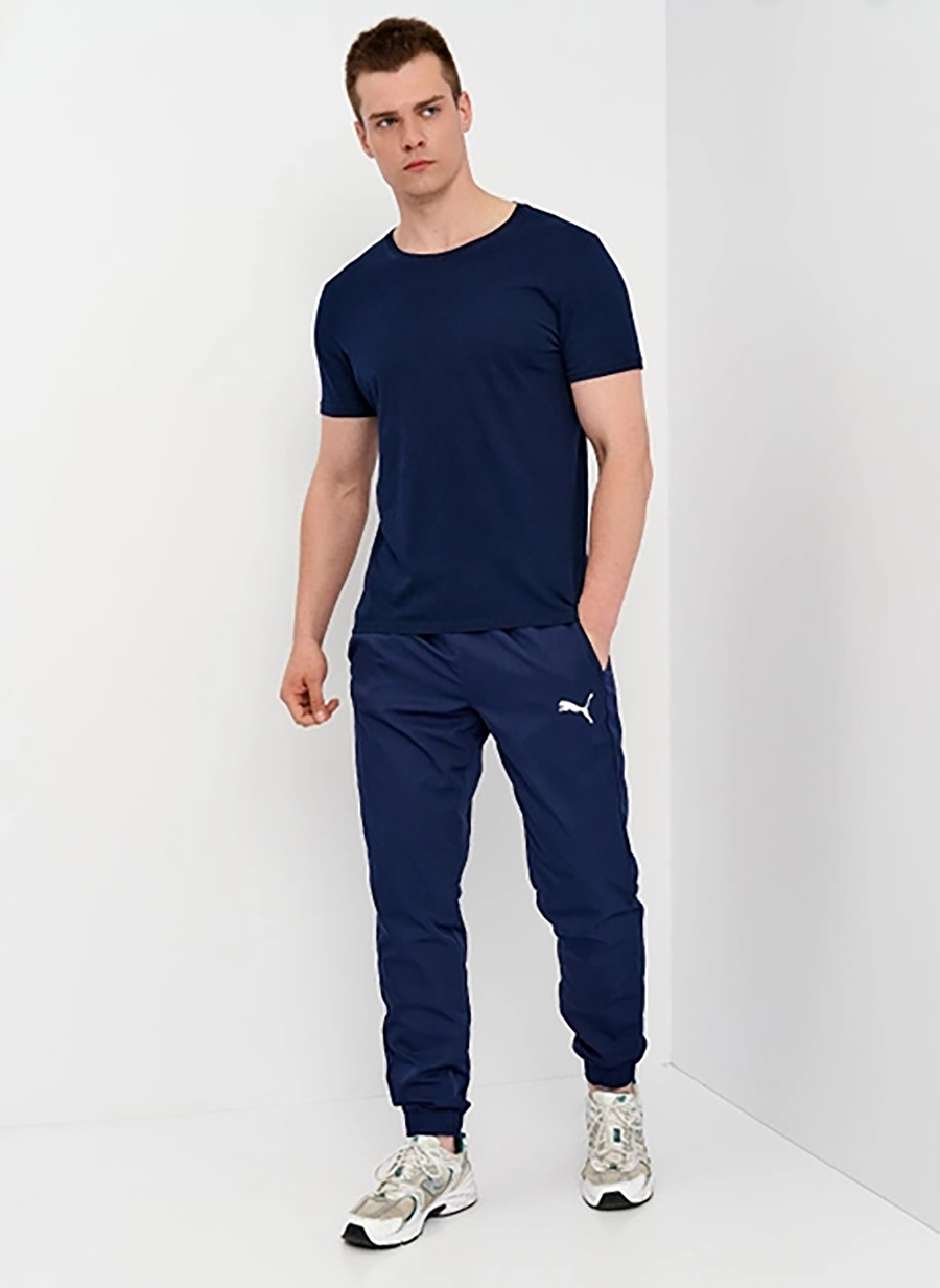 Puma 58673306 ACTIVE Woven Pants Mavi Erkek Normal Bel Normal Kalıp Eşofman Altı