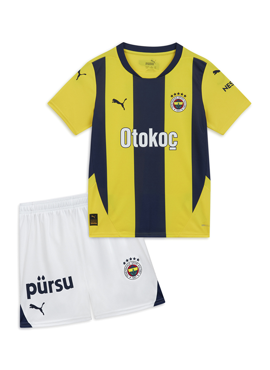 Puma Düz Sarı Erkek Eşofman Takımı 77536501-FSK Home Minikit w/o Socks