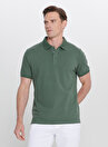 Altınyıldız Classics Düz Haki Erkek Polo T-Shirt 4A4820200001