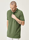 Altınyıldız Classics Düz Haki Erkek Polo T-Shirt 4A4820200001