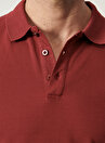 Altınyıldız Classics Düz Bordo Erkek Polo T-Shirt 4A4820200001