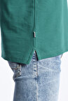 Ucla COMPTON Polo Yaka  Standart Kalıp Nakışlı Yeşil Erkek Sweatshirt