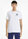 Puma 59953502 BMW MMS ESS Small Logo Tee O Yaka  Normal Kalıp Düz Beyaz Erkek T-Shirt
