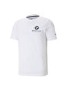 Puma 59953502 BMW MMS ESS Small Logo Tee O Yaka  Normal Kalıp Düz Beyaz Erkek T-Shirt