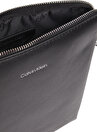 Calvin Klein 24x20x2 Polyester Siyah Erkek Postacı Çantası MINIMALISM FLATPACK