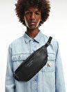 Calvin Klein 13,5x38x6 Poliüretan Siyah Erkek Bel Çantası MICRO PEBBLE WAISTBAG