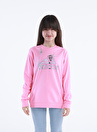 adidas Pembe Kız Çocuk Bisiklet Yaka Uzun Kollu Baskılı Sweatshirt HM4442 G D Sweat